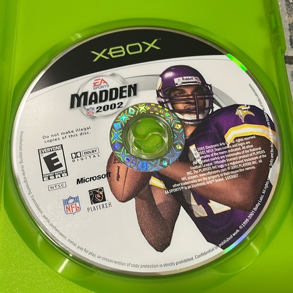 5 for $60 - Madden 2002 Xbox game - Picture 3 of 4